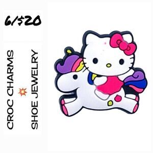 6/$20 Hello Kitty 😺 Bogg Bag Charm 👜 Croc Shoe Jewelry Jibbitz Unicorn Pony